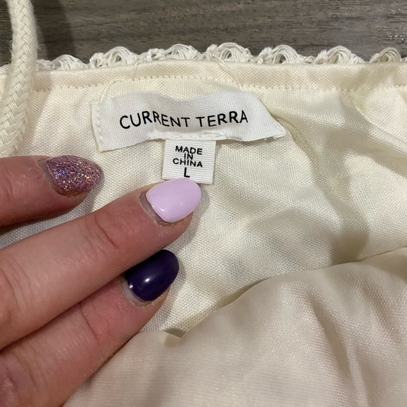 Esplanade Crochet MIDI Dress in Ivory - Size Large - Picture 7 of 8